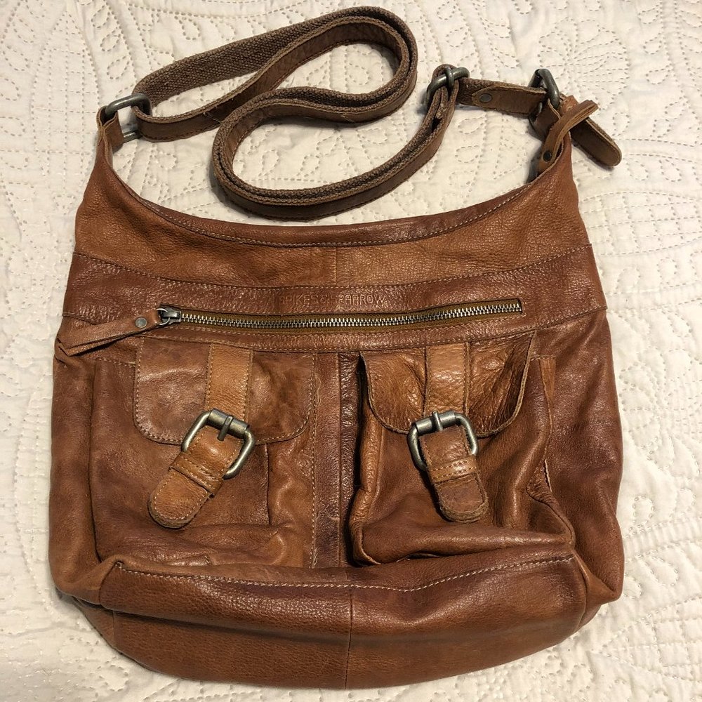 Spikes and Sparrow Genuine Leather Hobo Handbag